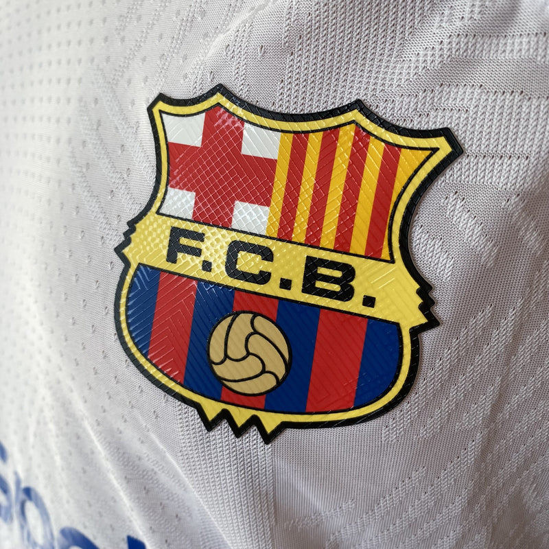 CAMISETA BLANCO JUGADOR BARCELONA 23/24