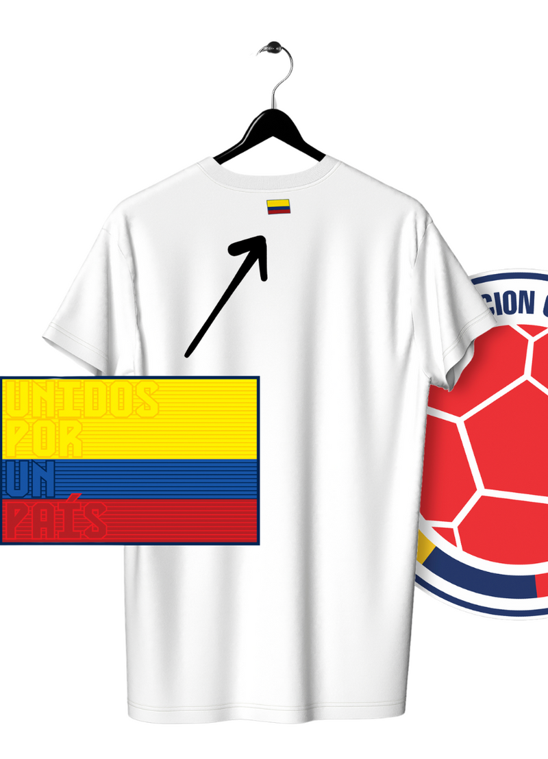 CAMISETA COLOMBIA BLANCO