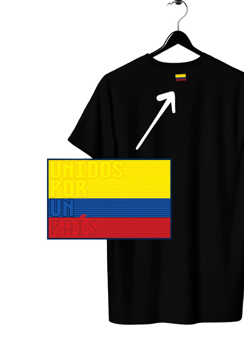 CAMISETA COLOMBIA NEGRA